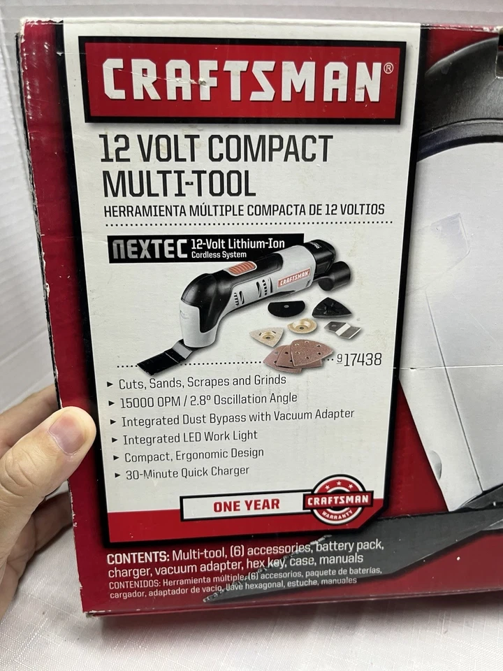 CRAFTSMAN NEXTEC Compact 12V Multi-Tool w/Quick Release Kit 917438 (g4) - Image 2 of 4