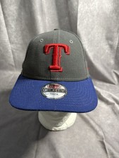 New Era 9FORTY Texas Rangers Adjustable Hat Gray Blue MLB SnapBack Baseball Cap 