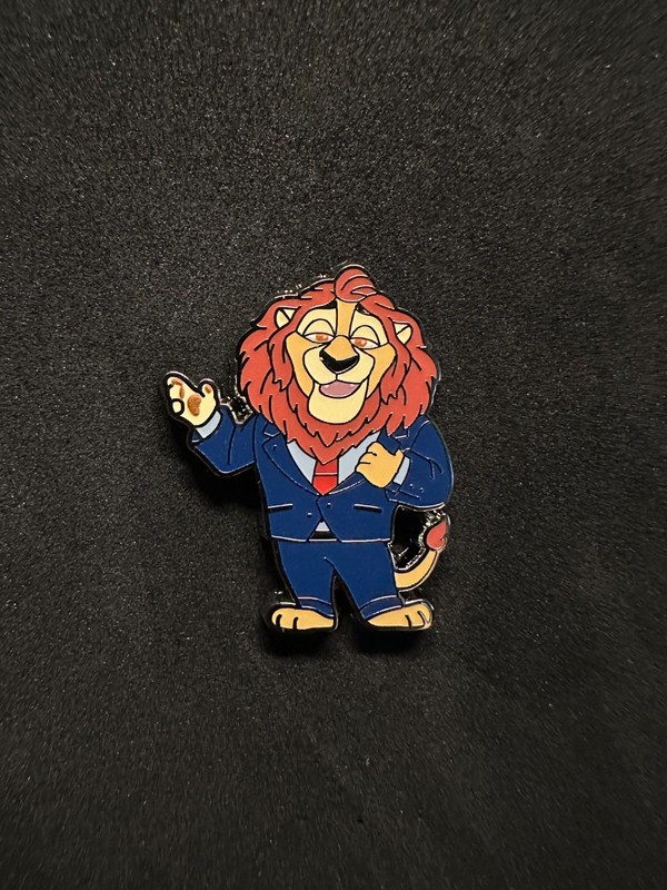 Disney PALM Mayor Lionheart Zootopia Pink a la Mode Micro Mystery Pin LE 500