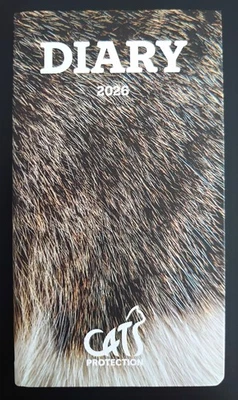 Cats Protection Slim Diary 2026- 15.5cmx8.5cm Week View(Corby CP Listing)REDUCED