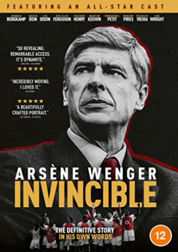 Arsène Wenger: Invincible (DVD, 2021) NEW