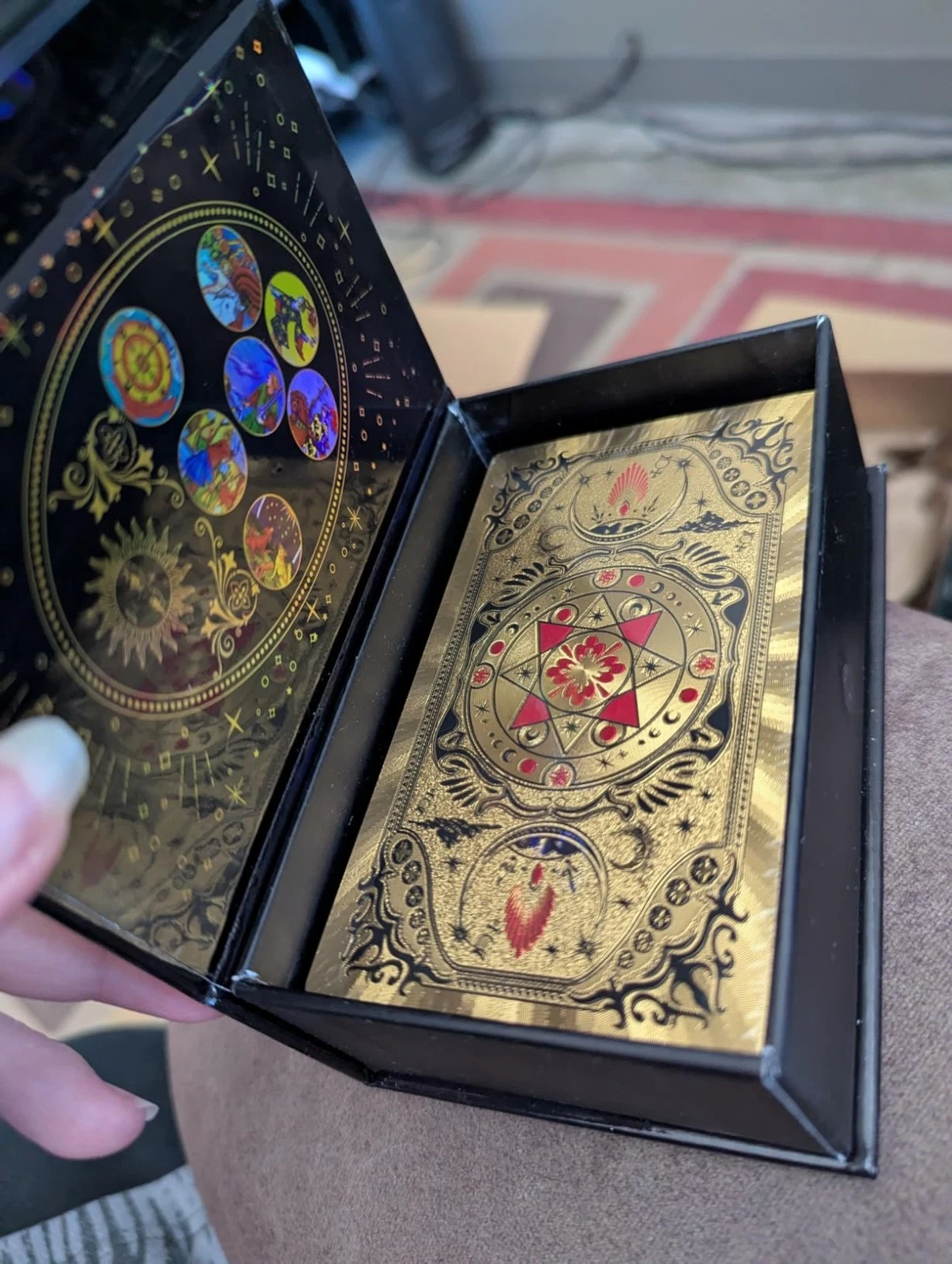 Original Design 78 Gold Foil Tarot Deck Rider Waite Cards with Gift Box Set NEW