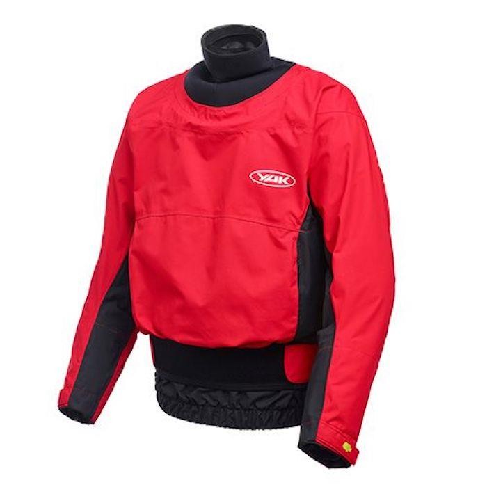 YAK ZEUS WHITEWATER DRY CAG KAYAK CANOE SUP WATERSPORTS JACKET LARGE RED
