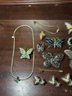 Butterfly Jewelry Mixed Lot of Necklaces Brooches, Pins , Pendants, Etc — photo 4