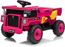 12V Ride On Dump Truck for Kids, 10AH Battery, 2 35W Motors, Remote Control,LED
