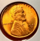 1947-S Lincoln Wheat Cent Penny GEM RD BU From an Original Bank Roll