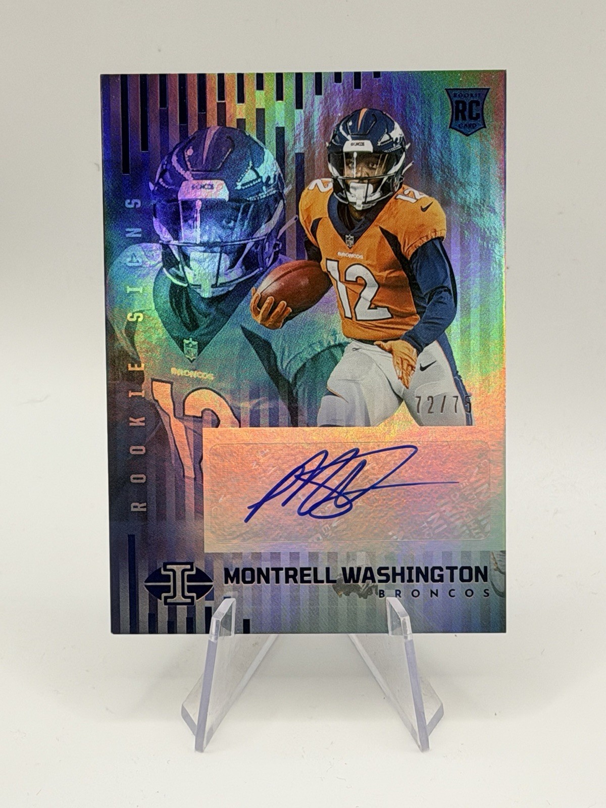 Montrell Washington Panini Illusions Rookie Signs #RSMW Blue