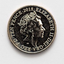 UNITED KINGDOM 10 Pence 2018 & 2019 Alphabet Coins.