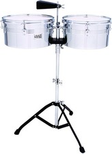 Toca Player's Series Chrome Timbale Drum Set - 13"  14"