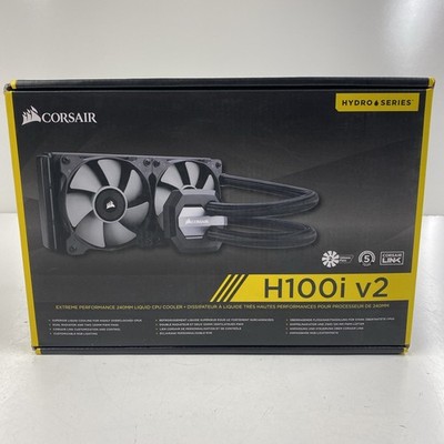 CORSAIR hydro series h100i v2 CPU Liquid Cooler 2435 RPM Dual 120mm Fans