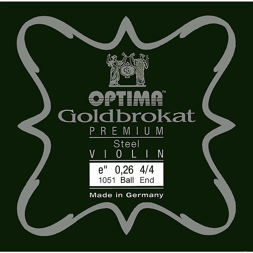 Струна Optima Goldbrokat Steel для скрипки E размером 44 легкая сталь шариковый наконечник диаметром 26 мм 2290₽