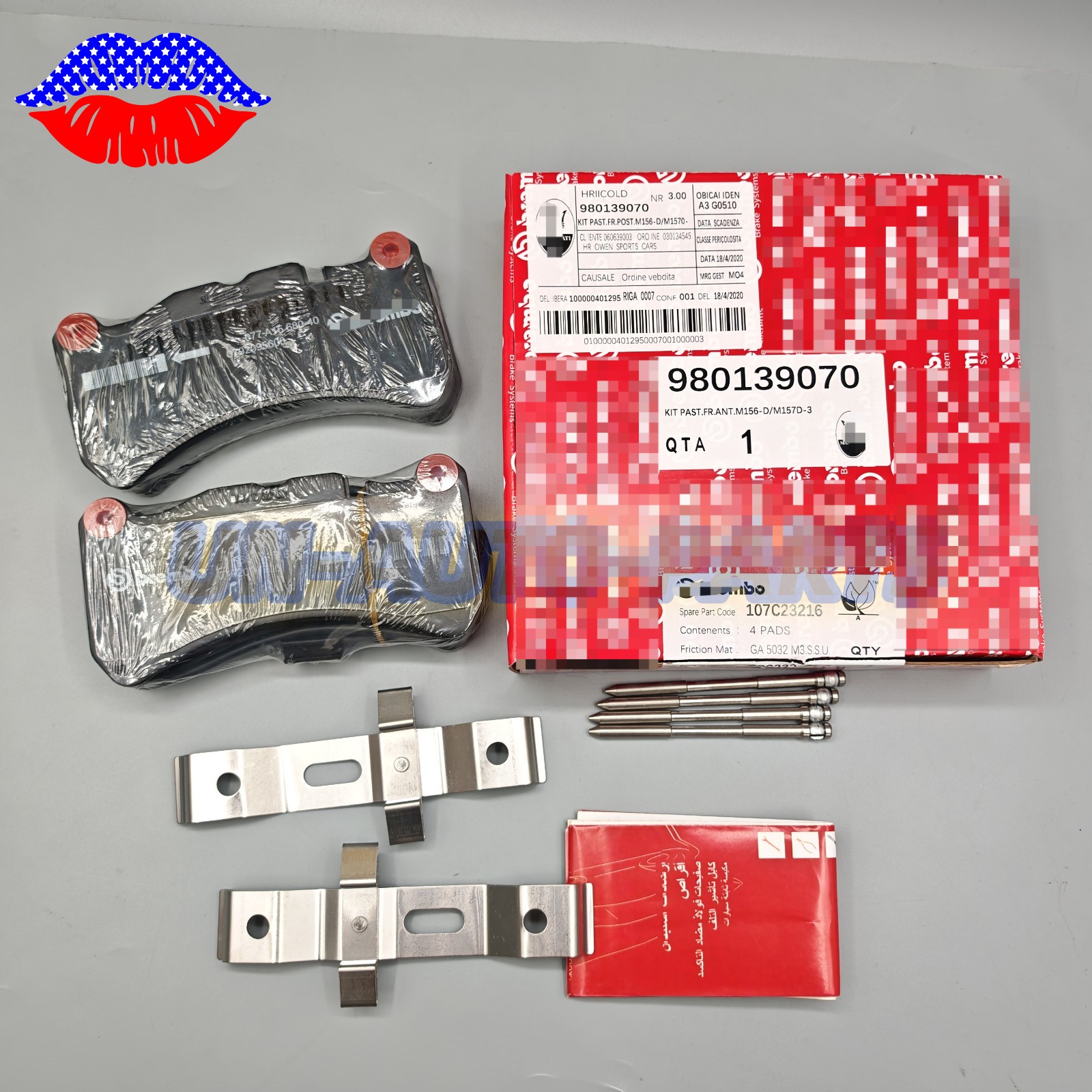 Maserati Ghibli S Q4 2014-2019 Front Brake pad