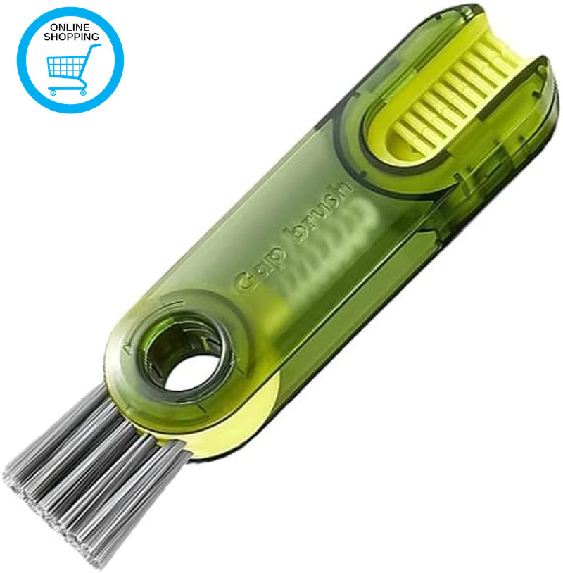3 in 1 Multifunctional Cleaning Brush, Tiny Bottle Cup Lid Detail Brush, Crevice