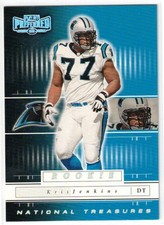 Kris Jenkins Rookie 2001 Playoff Preferred #178 National Treasures Silver /275