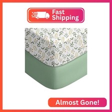 Yoofoss Baby Pack and Play Sheets 2 Pack for Boys and Girls - 38x26 Mini Crib Sh