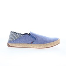 Ben Sherman Prill Heel Slip Stripe Mens Blue Canvas Lifestyle Sneakers Shoes 11