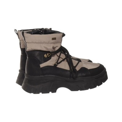 Dei-tex, Schnürstiefel, Größe: 39, Schwarz/Beige, Damen #oCm
