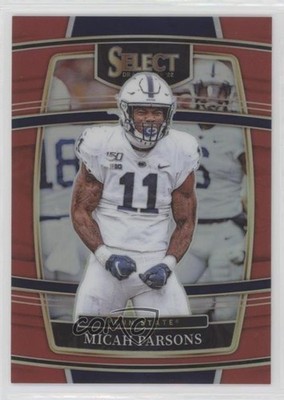 2022 Panini Select Draft Picks Concourse Red Prizm 87/149 Micah Parsons #85 n0c