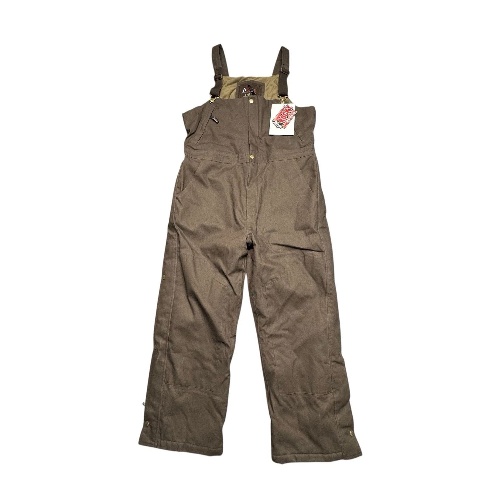 Rocky Classic Waterproof Canvas Bib Overalls Mens L Brown Insulated Work Pants
Opens in a new window