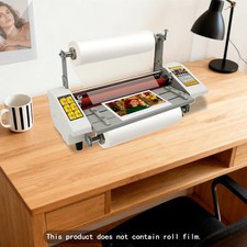 110V Single/Dual Sides Hot & Cold Roller Laminating Machine for Print Shop