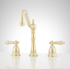 SIGNATURE HARDWARE 434670 Victorian Widespread Bathroom Faucet.