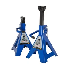 Strongway Double Locking 12-Ton Jack Stands — 24,000-Lb. Total Capacity, P