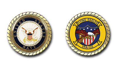 VFA-122 Flying Eagles US Navy Squadron Challenge Coin Officially Licensed