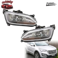 For 2013- 2014-2015 Hyundai Santa Fe Fog Lights Fog Lamp 2PCS US NEW