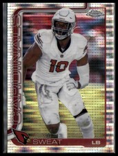 2025 Topps Chrome Josh Sweat Pulsar Refractor #10 Arizona Cardinals