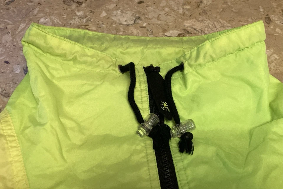 Vintage 90s OP Ocean Pacific Opac Neon Colorblock Windbreaker Jacket Sz Large - Image 4 of 4