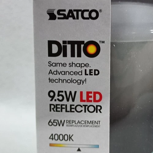 Case of 6 Satco S9622 LED Reflector Bulbs 9.5W 4000K 65W Eq - Picture 6 of 16