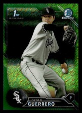 2016 Bowman Chrome Jordan Guerrero 1st Green Shimmer Refractor #d /99! WHITE SOX