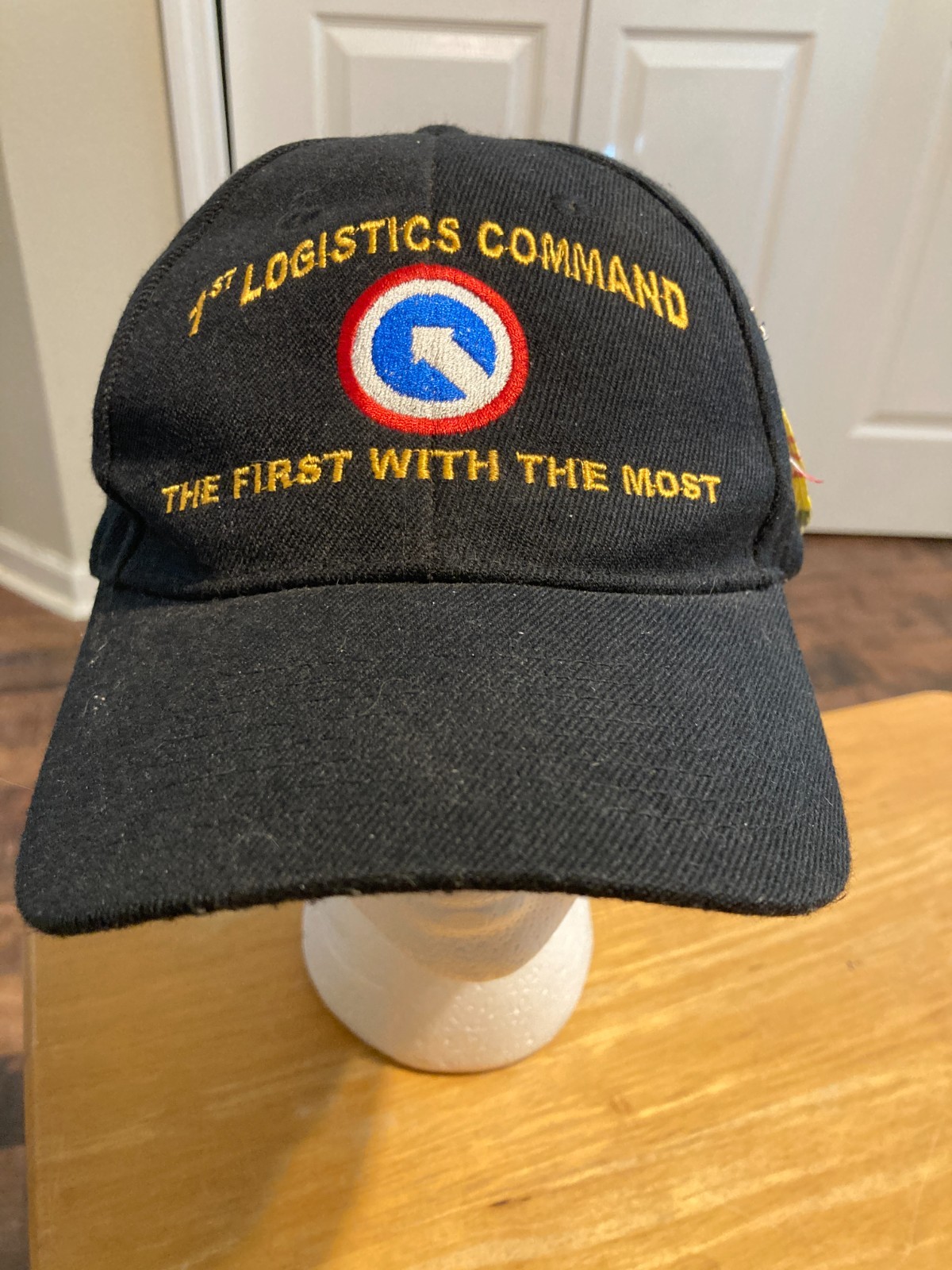 1st LOGISTICS COMMAND Baseball Cap/Hat W/LOGO Bla… - image 1