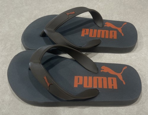 Puma "Set bestehend aus 2" (kleines Kind) schwarz/rot/blau & grau/orange Flip-Flops ~ ~ Größe 11/12 - Bild 12 von 17