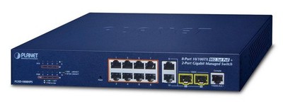Planet FGSD-1008HPS 8-Port 10/100TX 802.3at High