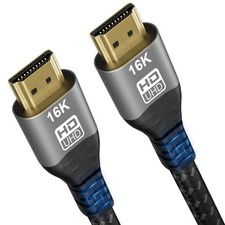 HDMI 2.2 Cable 2m 96Gbps Ultra High Speed 16K@60Hz 12K/10K 120Hz 8K@120Hz/240Hz