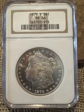 1879-S $1 MS66 NGC Morgan Silver Dollar Great Eye Appeal