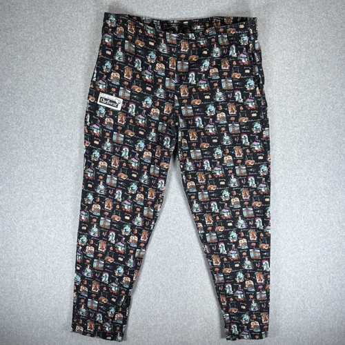 Chefwear Chef Pant Unisex M Black Landmarks Vintage Baggy Cotton Made in USA
