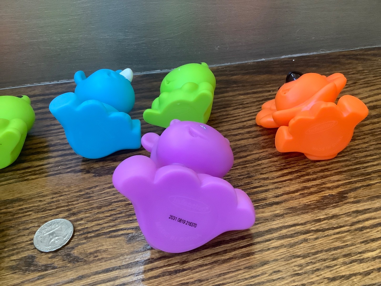 Infantino Rubber Animal Bath Tub Toys - (Mixed Lot of 8)