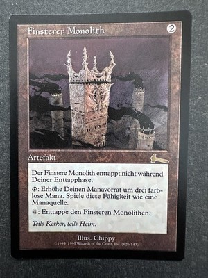 MTG Finsterer Monolith / Grim Monolith Urzas Vermächtnis Deutsch Urza's Legacy