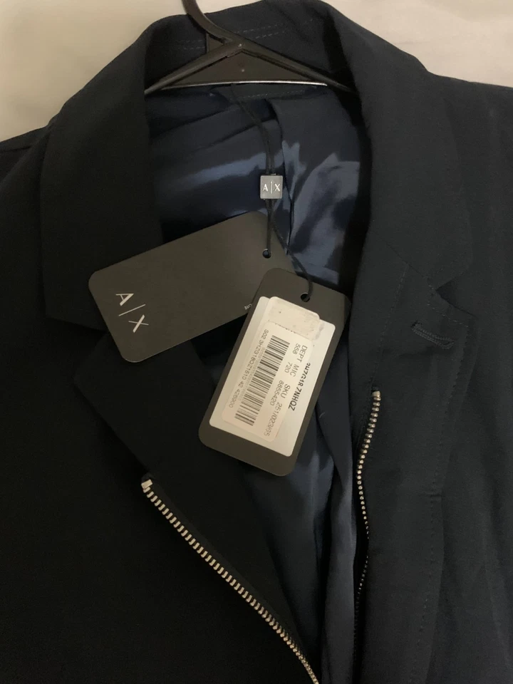 Armani Exchange Men's Blazer [Regular Fit] Sapphire Size 42 **READ DESCRIPTION** - Image 4 of 4
