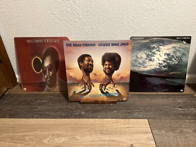 Billy Cobham Vinyl Lot of 3 Live on Tour in Europe, Total Eclipse, Crosswinds