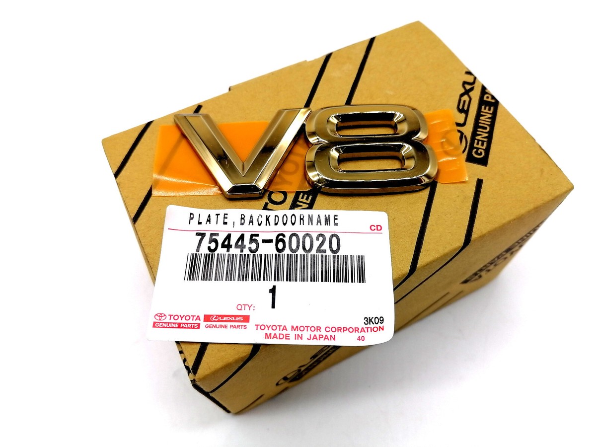 7544560020 Gold NEW Genuine PLATE BACK DOOR NAME Toyota