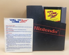 VINTAGE 1988 Win, Lose or Draw - Nintendo NES Game - 2 Manuals + Sleeve , EUC