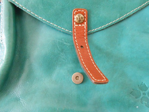 Patricia Nash Avellino Jade Green Leather Crossbody Bag / Organizer - Front Flap - Picture 2 of 17