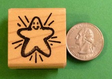 Happy Star - Teacher's Wood Mounted Rubber Stamp