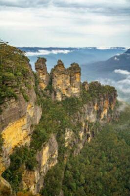 Drei Schwestern vom Echo Point im Blue Mountains Nationalpark, New South Wales, 