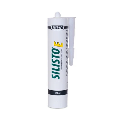 SILISTO Silicone, silicone sanitario, sigillante, acetato, costruzione, cartuccia 310 ml