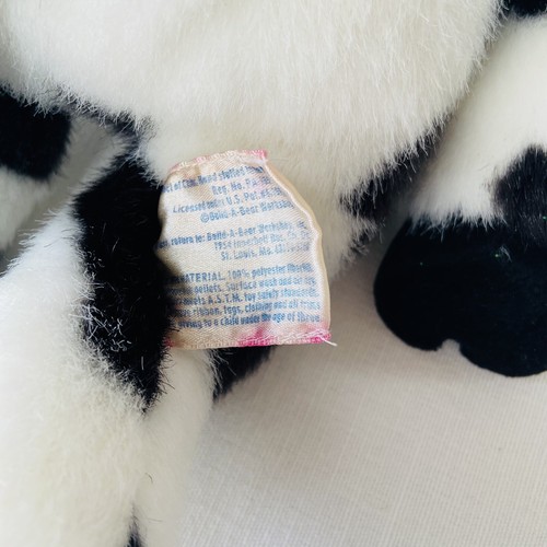 Vintage Build A Bear Cow Plush 18" White with Black Holstein Cow Stuffed Animal - Picture 7 of 12