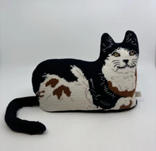 Centrum Needlepoint Stuffed Calico Cat w/ Posable Tail